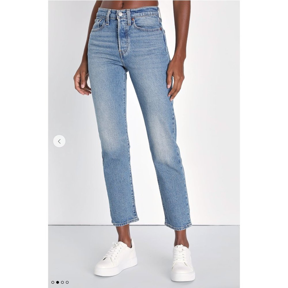 LEVI'S Premium Wedgie Straight Fit Jean Blue Denim 26